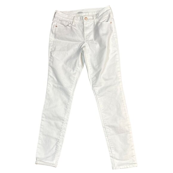 (5 for $25) Old Navy Mid-Rise Pop Icon Skinny Jeans in Bright White Size 2 - Picture 4 of 7
